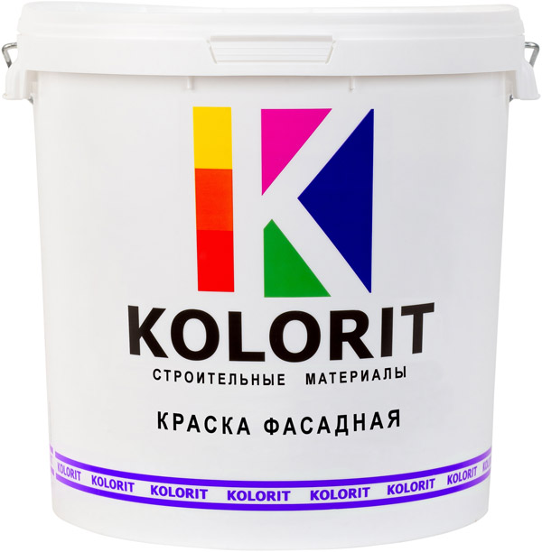 Фасадная краска для наружных работ Kolorit, морозостойкая, 25 кг